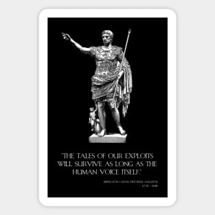 Motivational Inspiring Caesar Augustus Quote - Ancient Rome Magnet